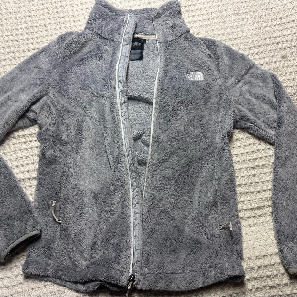 Gray Fleece Osito Jacket by The North Face